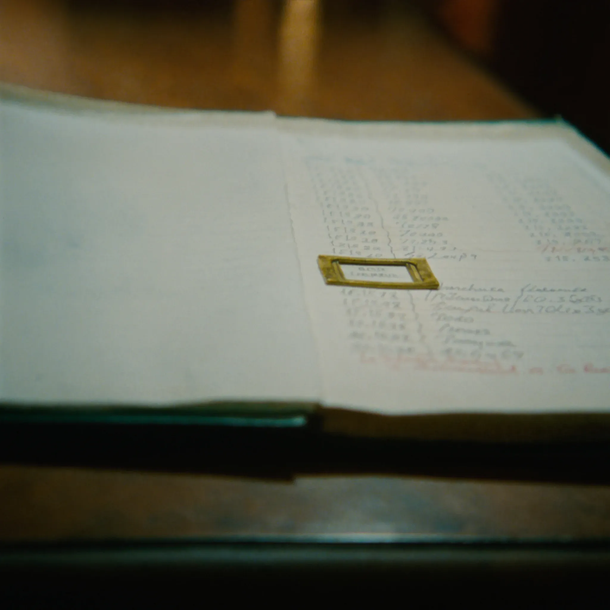 FIG. 02 // THE FIRST LEDGER // BOUND, HANDWRITTEN